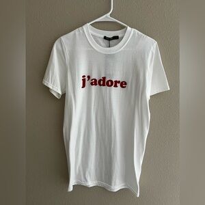 Printed graphic J’adore t shirt relaxed fit S